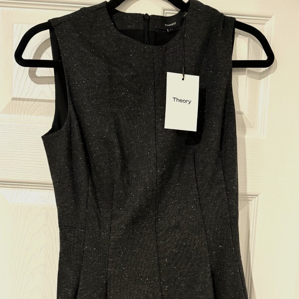 Theory Charcoal Melange Ponte Dress